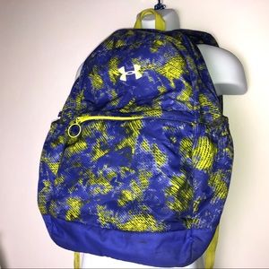 Under Armour Backpack Blue Yellow
